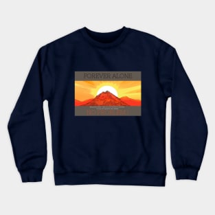 The sun setting behind and casting a warm Crewneck Sweatshirt